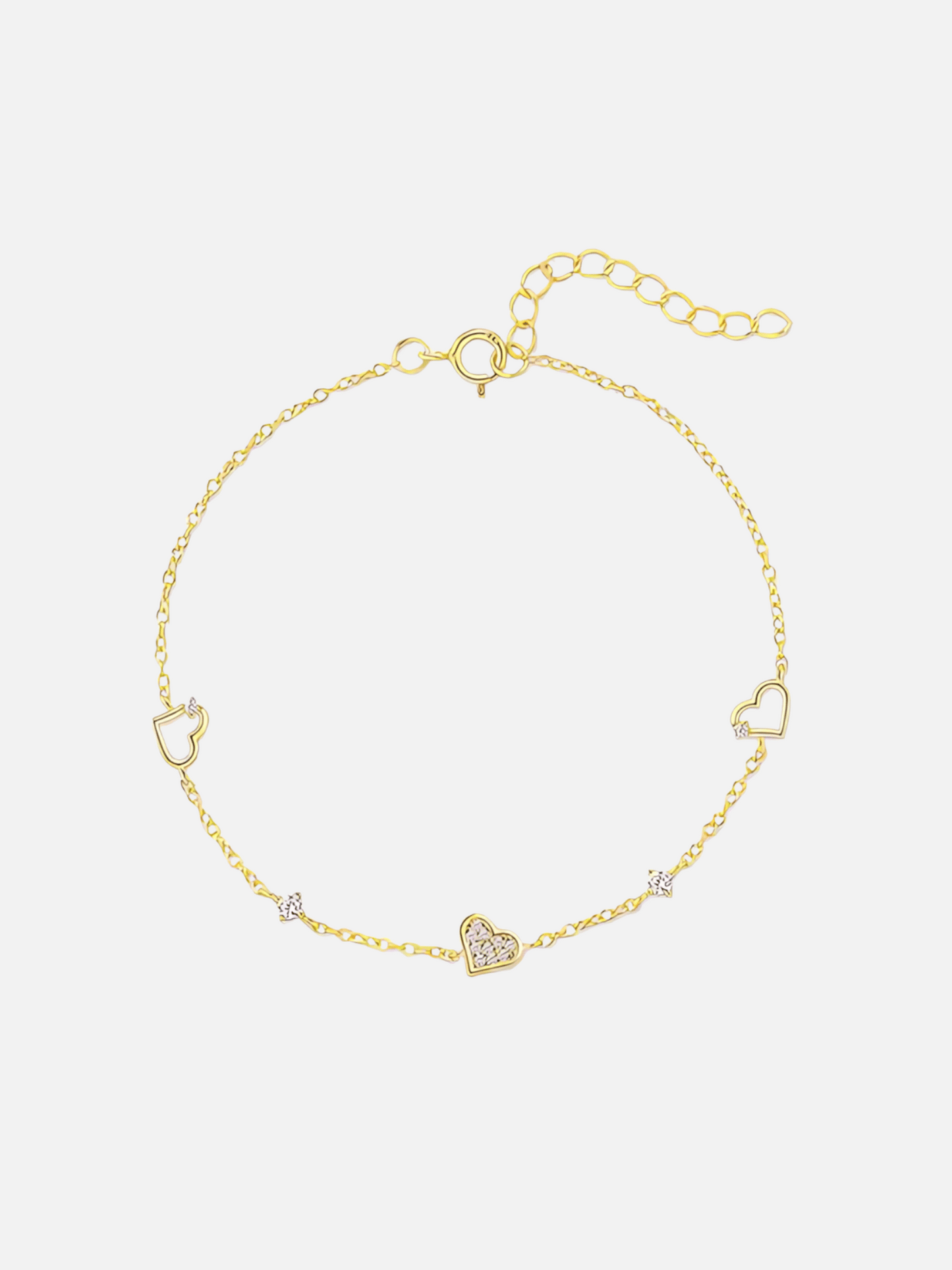 Bracelet à breloques battement de cœur