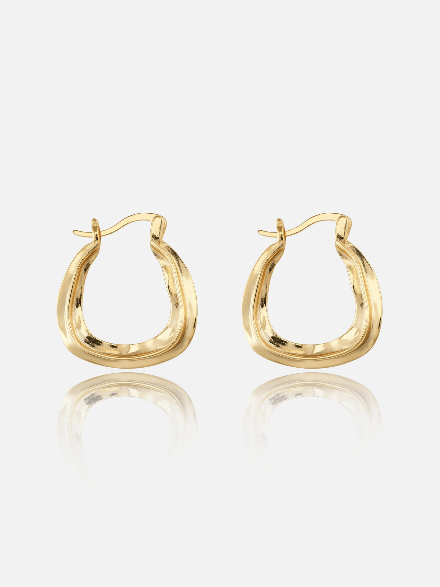 Curved Hoop Earrings