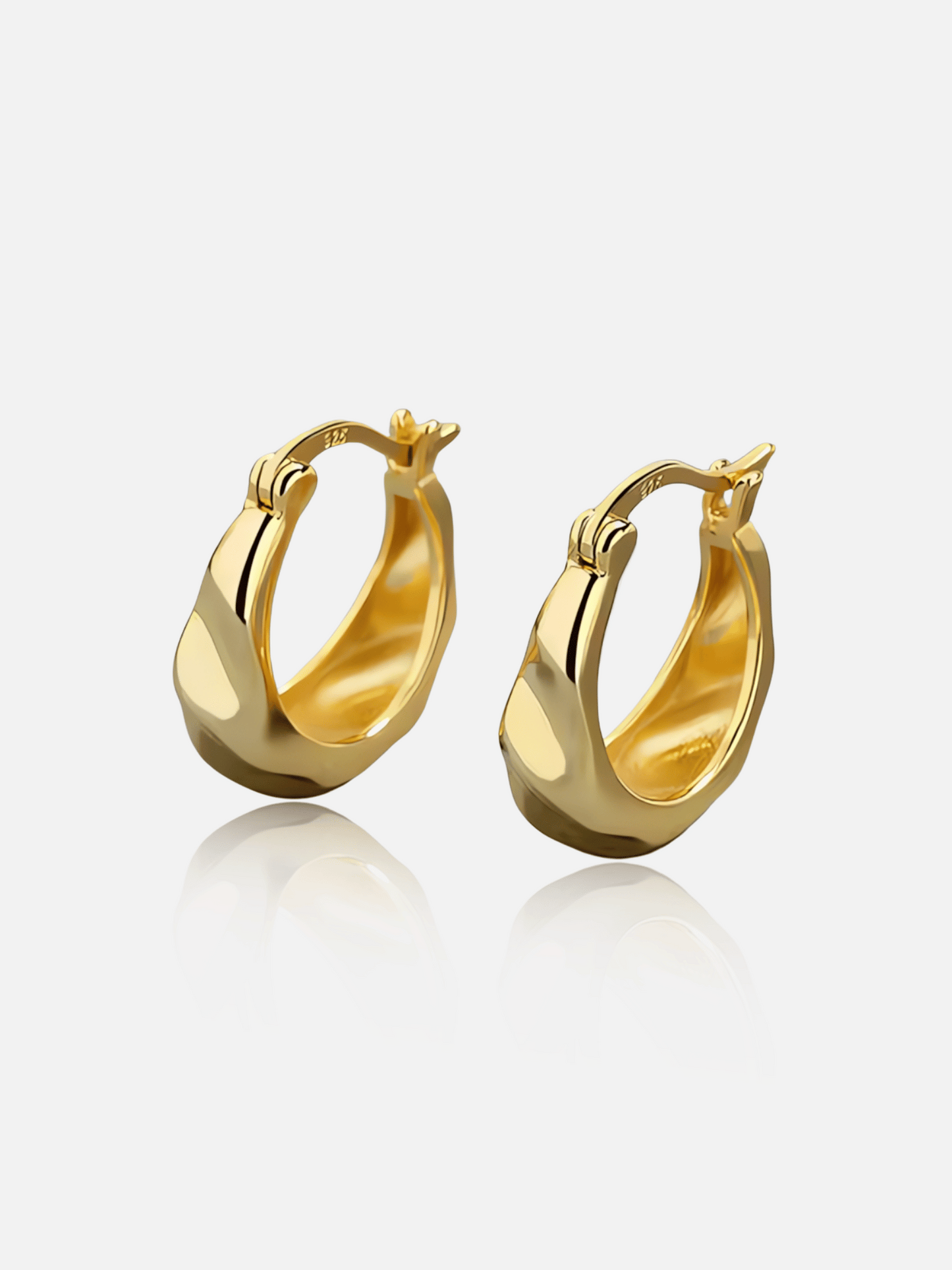 Boucles d'oreilles créoles torsadées élégantes