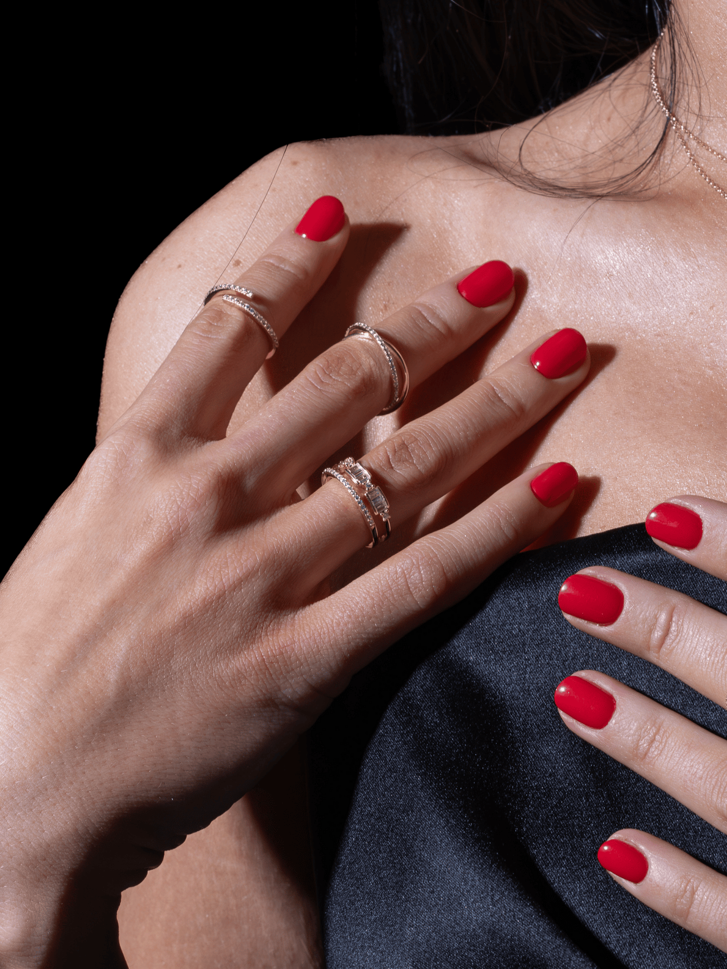 Bague en diamant carré